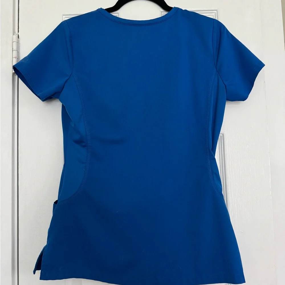 Healing Hands Blue Scrub Top - Picture 2 of 4